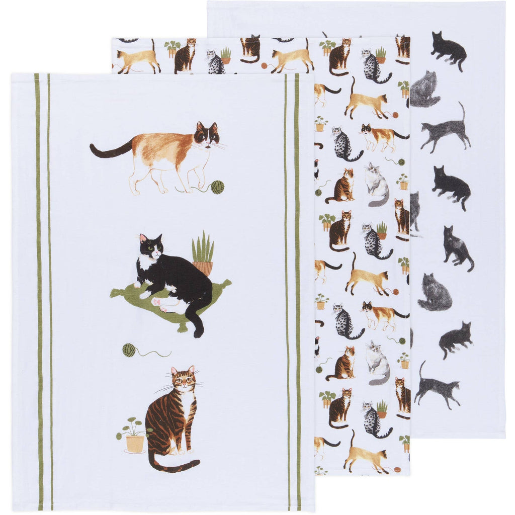 Lot de 3 torchons Chats | Designobjekte & Geschenkideen