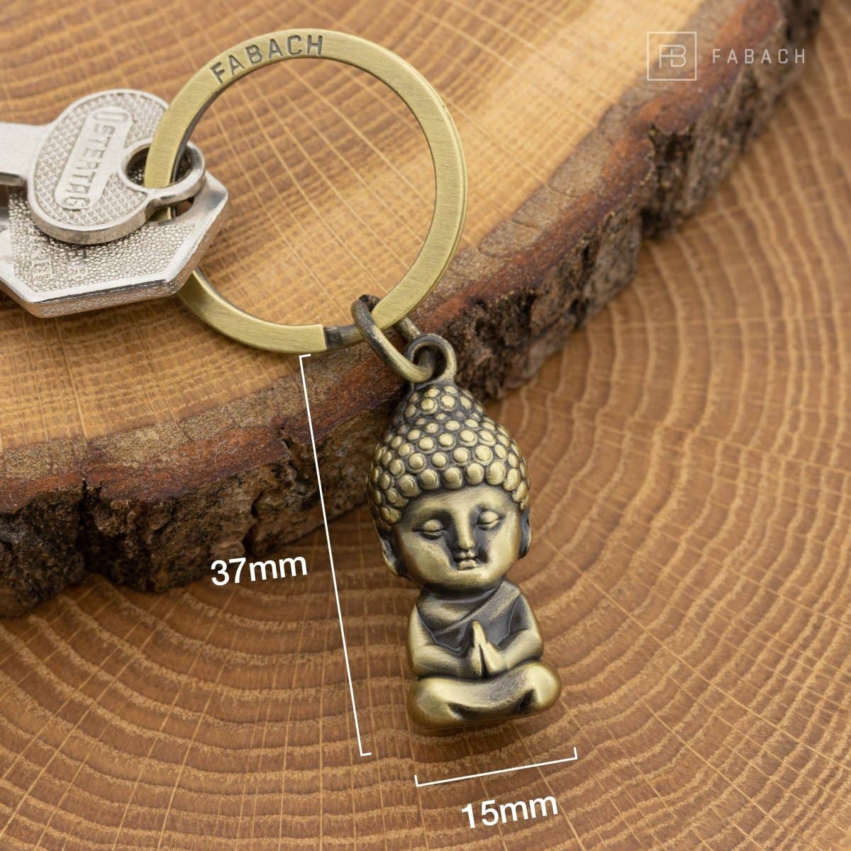 Porte-clés « Karma » Bouddha - Pendentif Bouddha - Mini-porte-bonheur Bouddha - Figurine cadeau Chakra Yoga | Design e regali originali