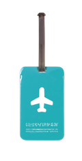 Etiquette de bagage rectangle