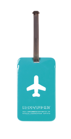 Etiquette de bagage rectangle