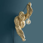 Wandleuchte Gorilla Jungle Jack gold
