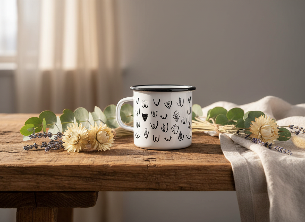 Tasse en émail - Vulvarines