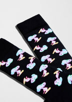 BeSnoopy Néon - Chaussettes coton biologique: Noir / 41/46