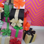 Cadeau de Noël à LED - S3 - Polystyrène - Rose/Orange - 15/20/25cm | Design e regali originali