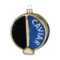 Ornement de Noël Caviar, verre, 8,5 cm – Holly & Jolly