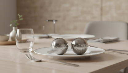 Salt and pepper football balloon