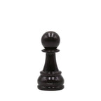 "Chess" spice mill, black high-gloss lacquered beechwood pawn