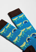 BeSesameStreet Cookie Monster Fleur - coton biologique