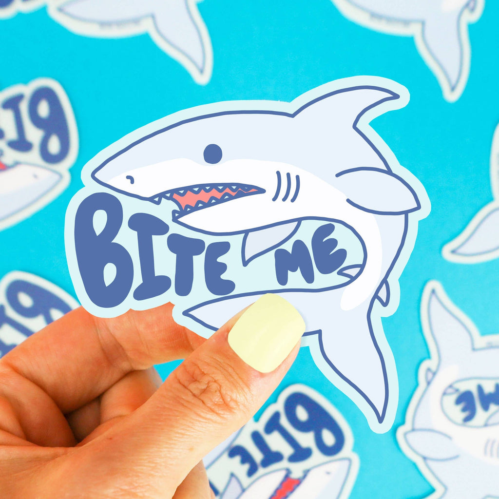Autocollant Requin "Bite Me" | Oggetti di design e regali originali