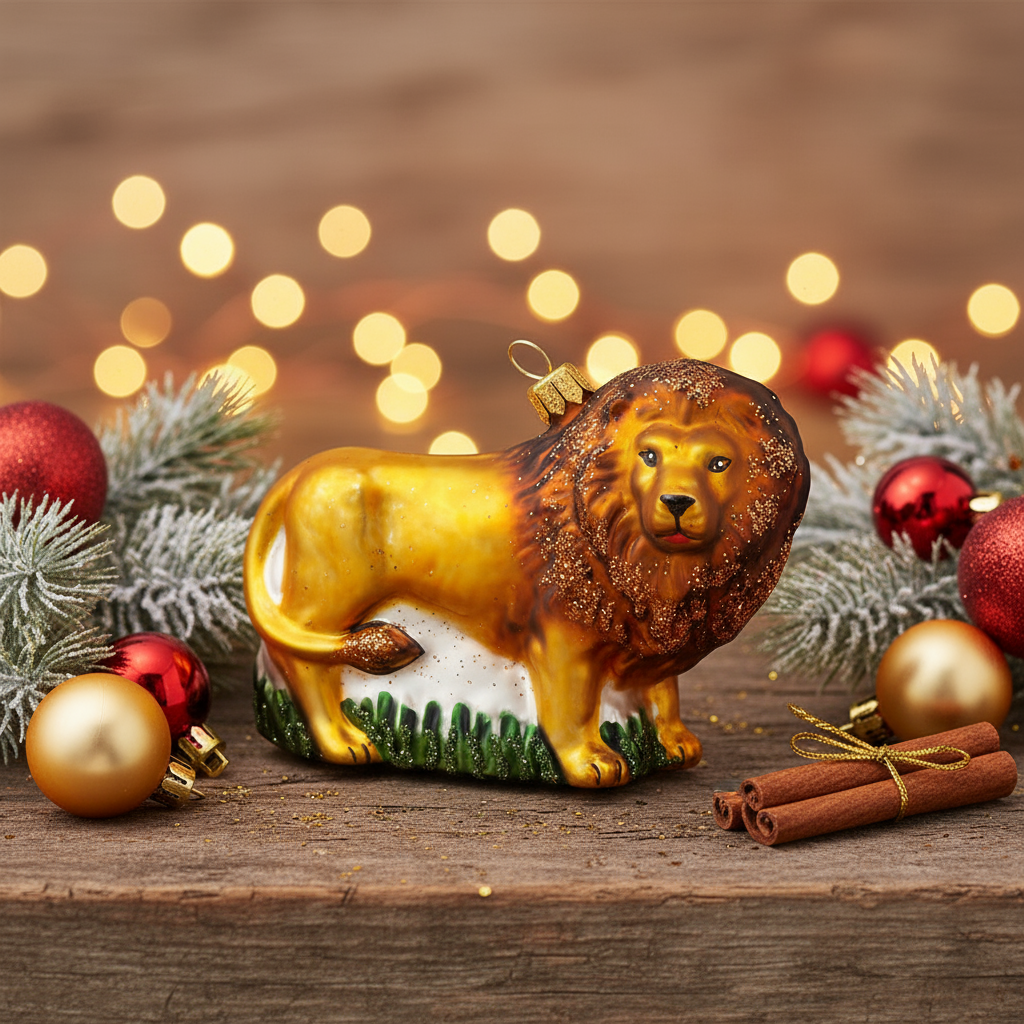 Lion Christmas Bauble