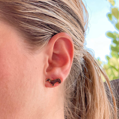 Dachshund earrings