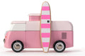 Holzauto Candycar World - Rosa Strandbus