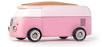 Holzauto Candycar World - Rosa Strandbus