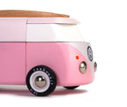 Holzauto Candycar World - Rosa Strandbus