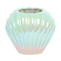 Vase à fleurs Coquille de palourde iridescente
