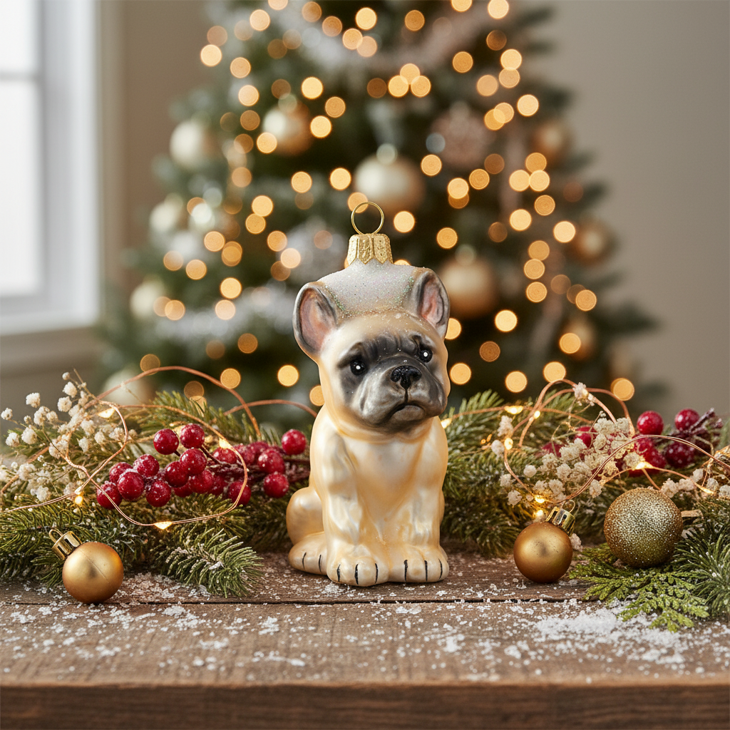 Boule de Noël Bouledogue