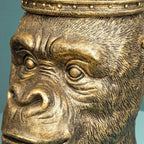 Tête de singe Kong, or