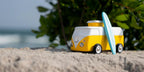 Voiture en Bois Candycar World - Van de Plage Jaune