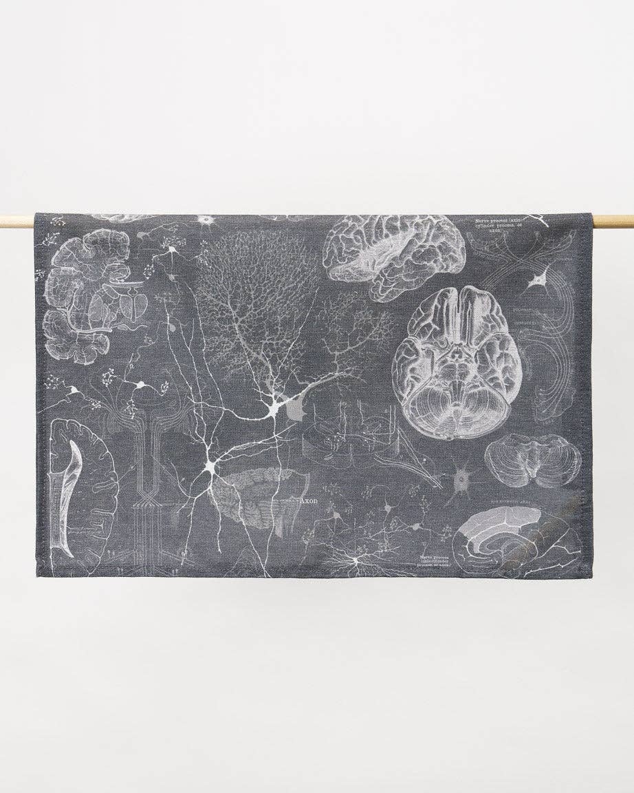 Oggetto regalo di design – Torchon Science du Cerveau et des Neurosciences – produit scientifique Cognitive Surplus EU, vue 2