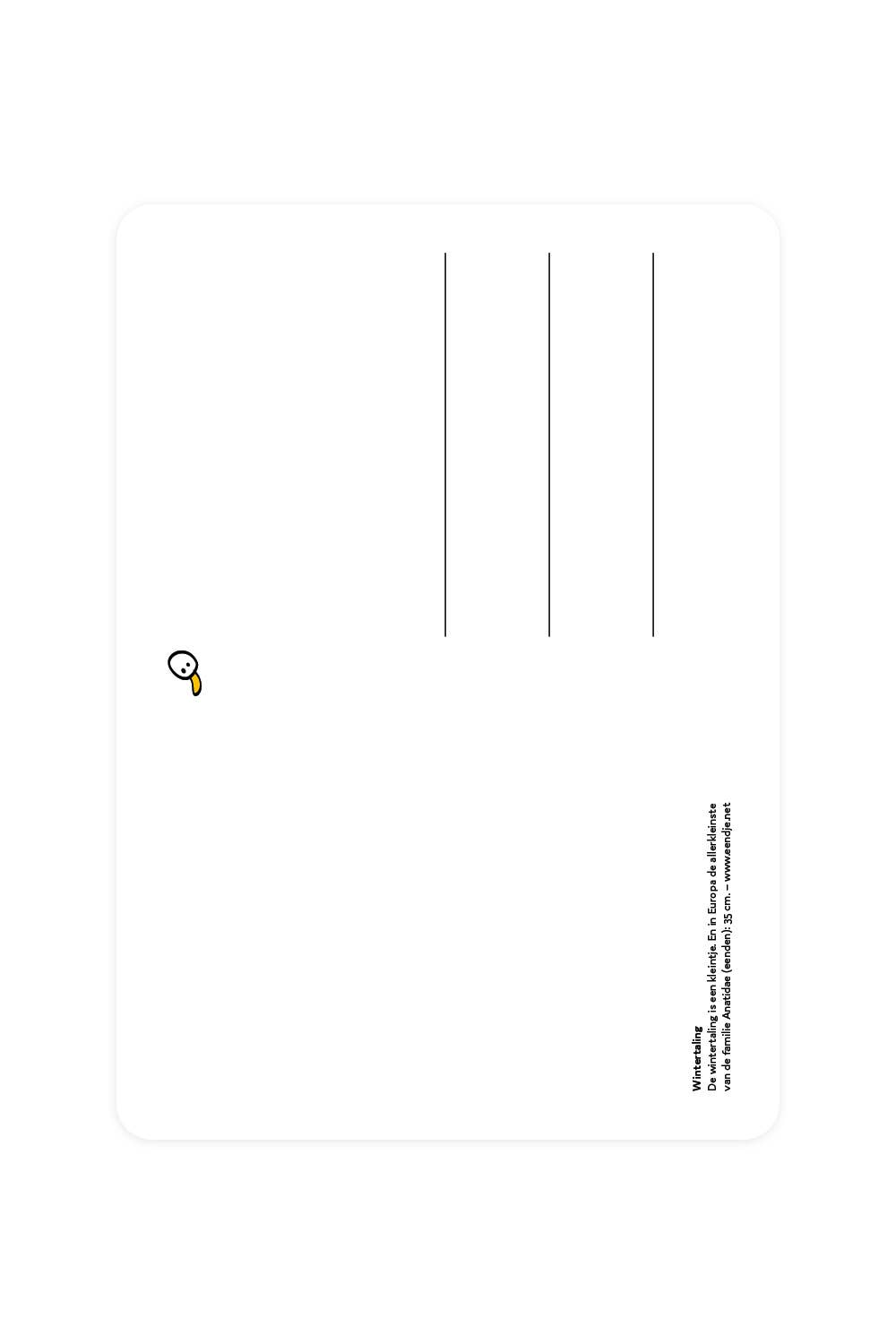 Carte postale bleu sarcelle | Designproducten en originele cadeaus