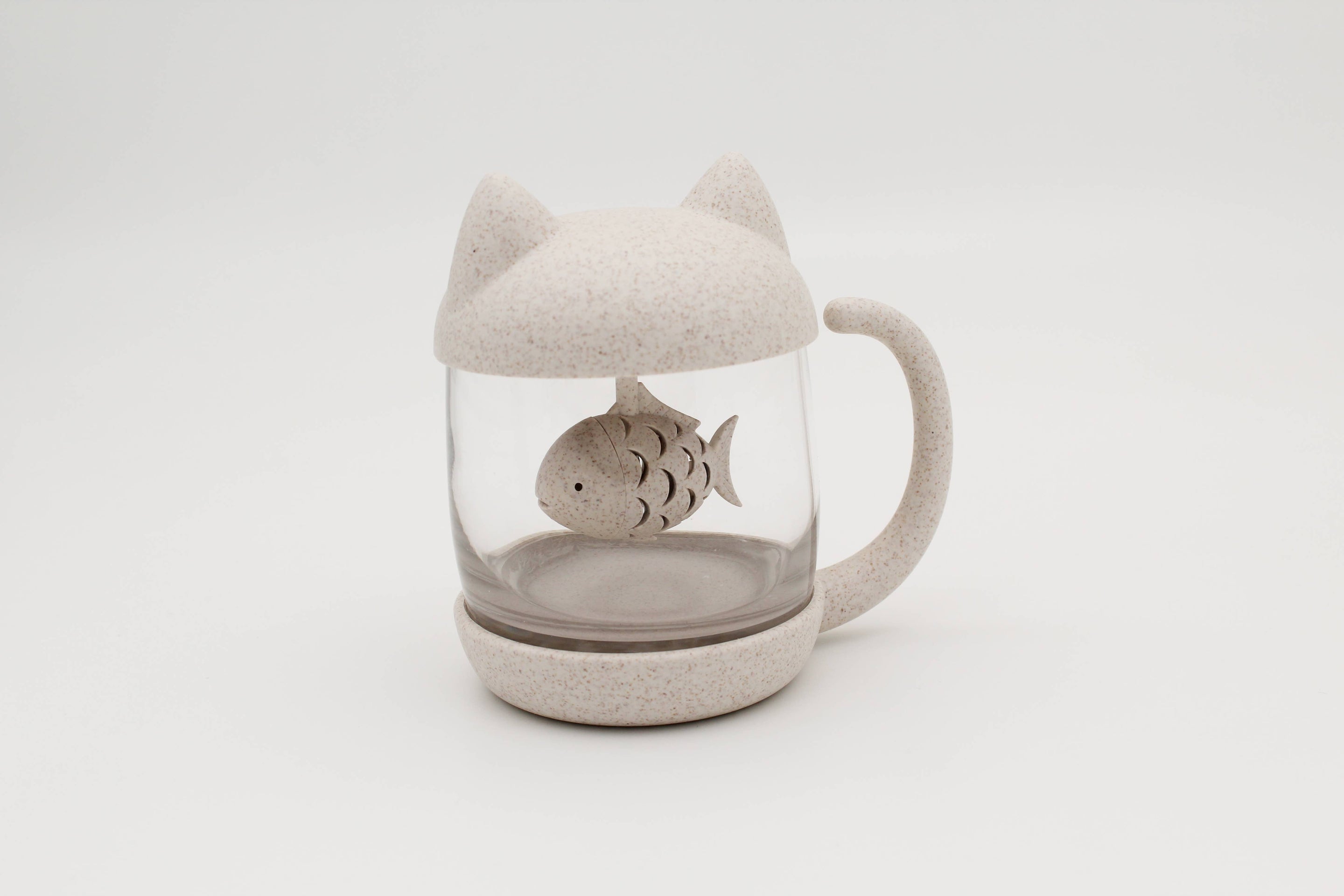 Tasse à thé Chat avec infuseur Poisson | Design e regali originali
