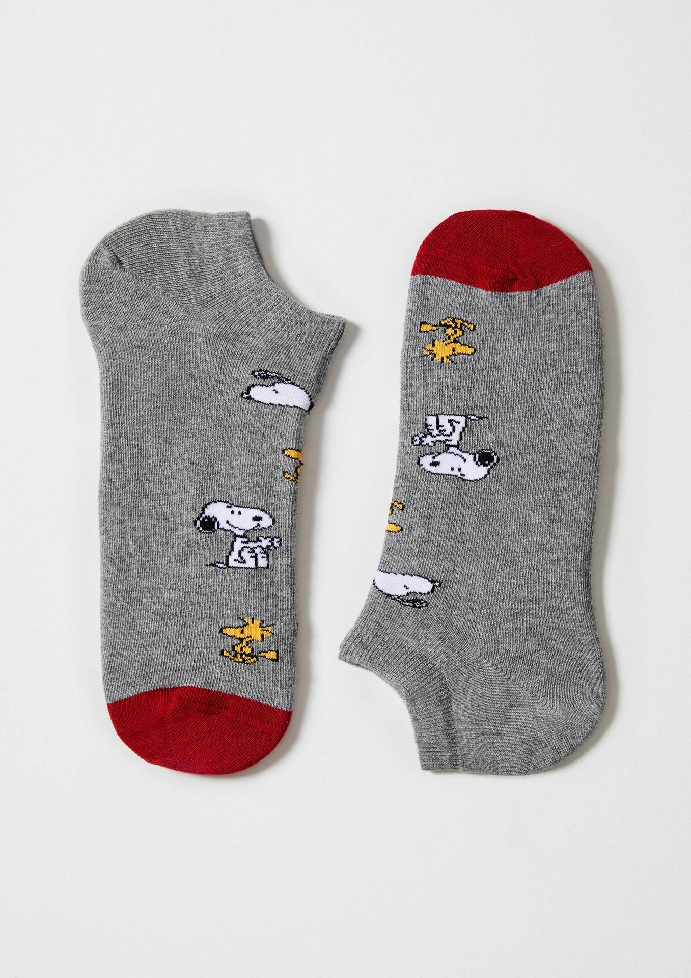 Chaussettes courtes BeSnoopy Gris | Design e regali originali