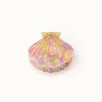 Rainbow Seashell Hair Clip