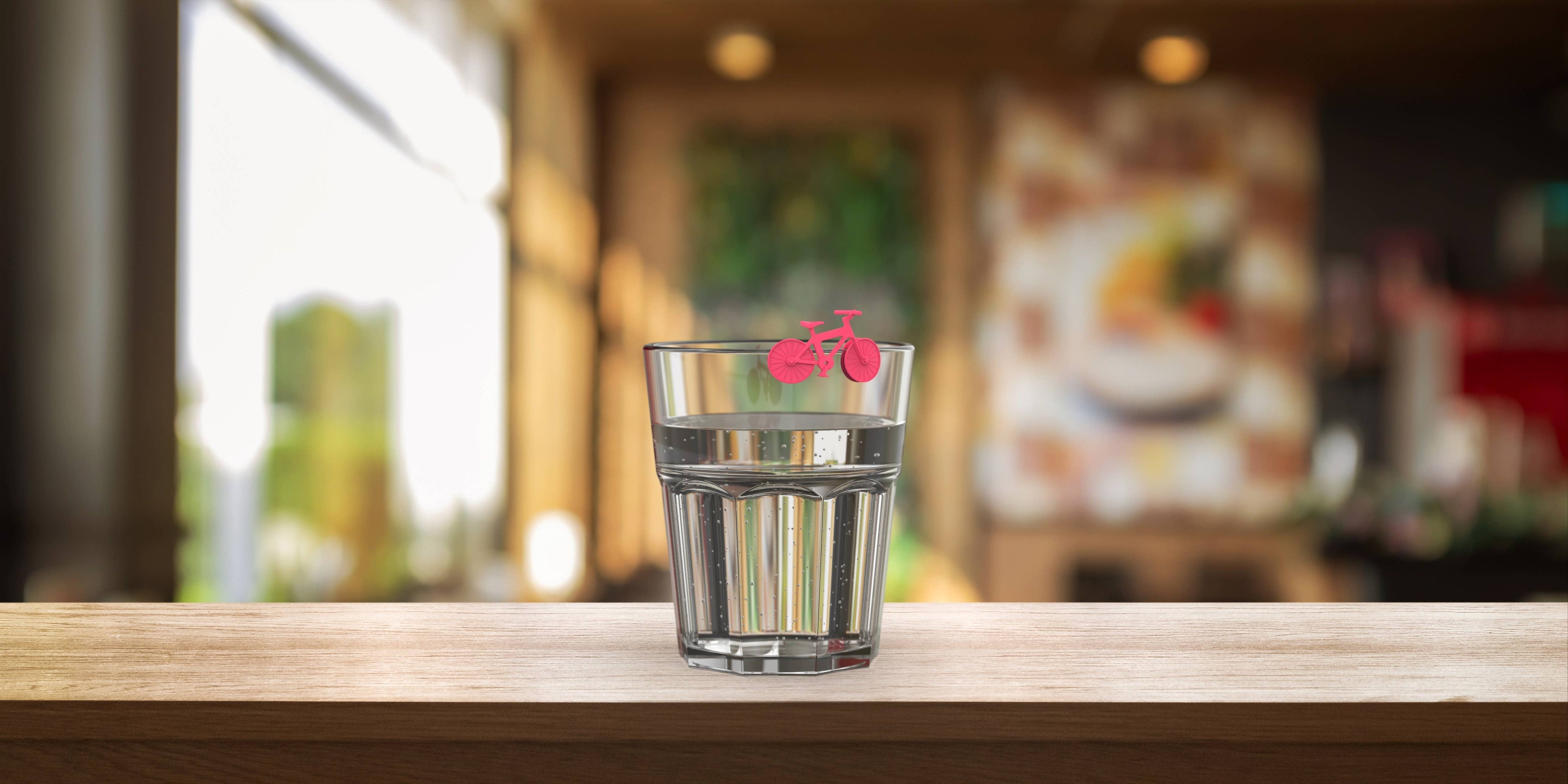 Marque-verres vélo colorés | Designproducten en originele cadeaus