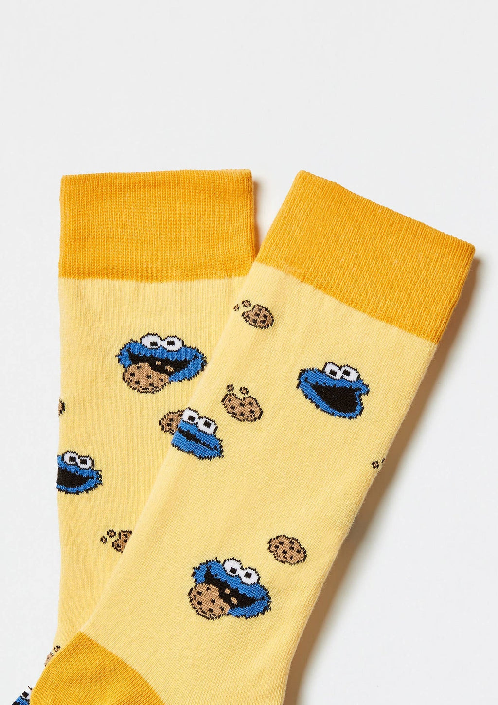 Chaussettes BeSesameStreet Cookie Monster Jaune | Objetos de diseño y regalos originales