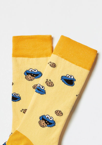 BeSesameStreet Krümelmonster gelbe Socken