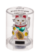 Mini Chat Chanceux Blanc Solaire – vue 4