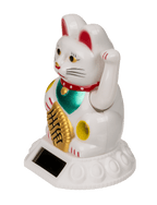 Mini Chat Chanceux Blanc Solaire – vue 8