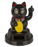 Chat porte-bonheur – Angry chat, avec solaire cellule, 8 cm – vue 2
