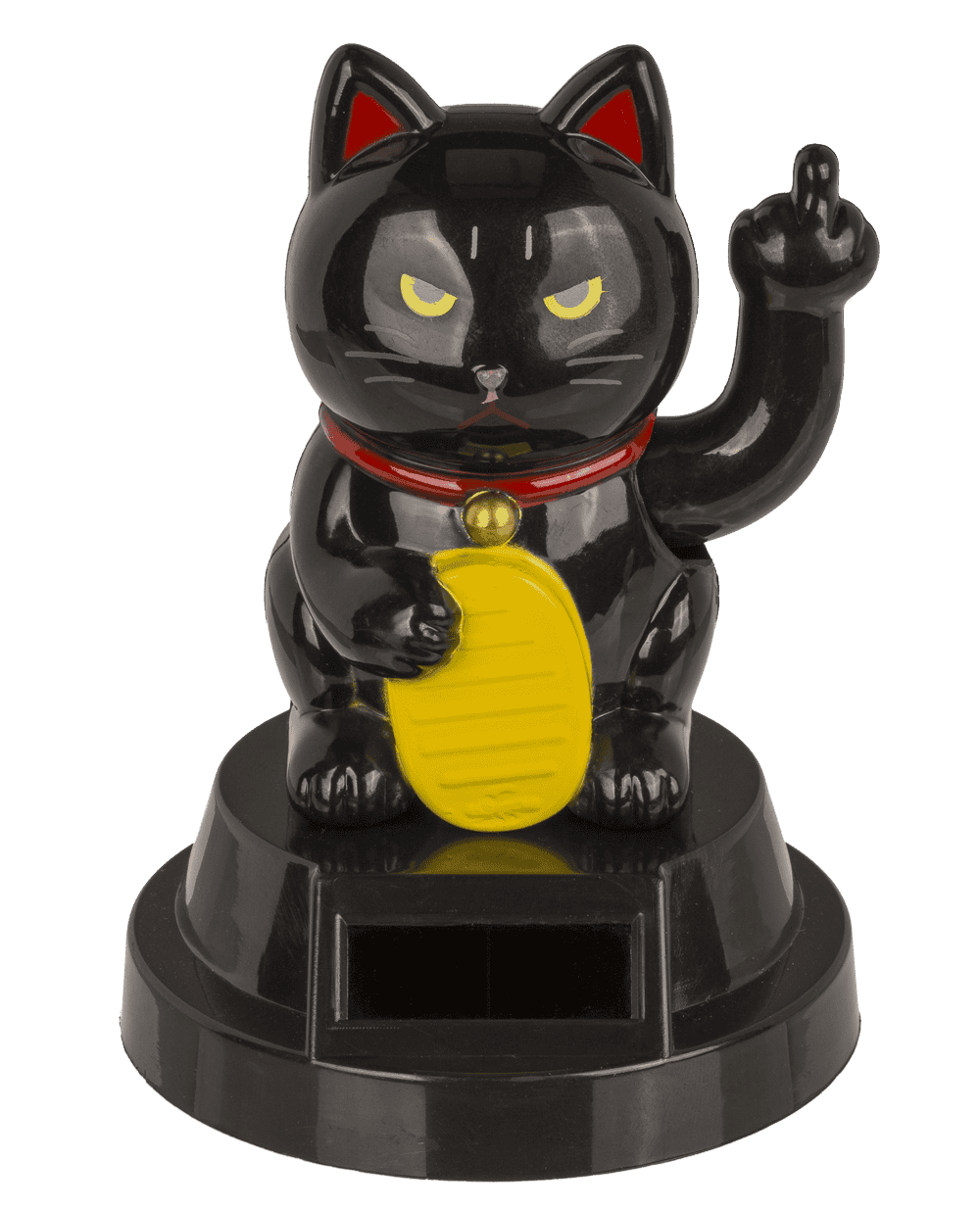 Chat porte-bonheur – Angry chat, avec solaire cellule, 8 cm – vue 2