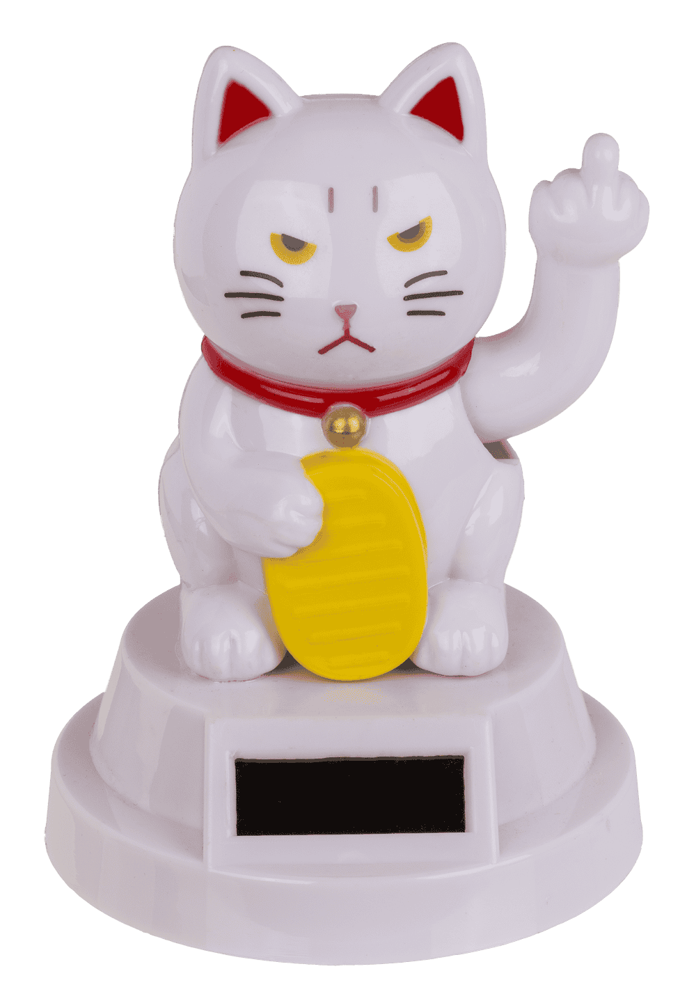 Chat porte-bonheur – Angry chat, avec solaire cellule, 8 cm – vue 3
