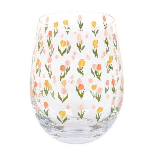 Tulip stemless glass