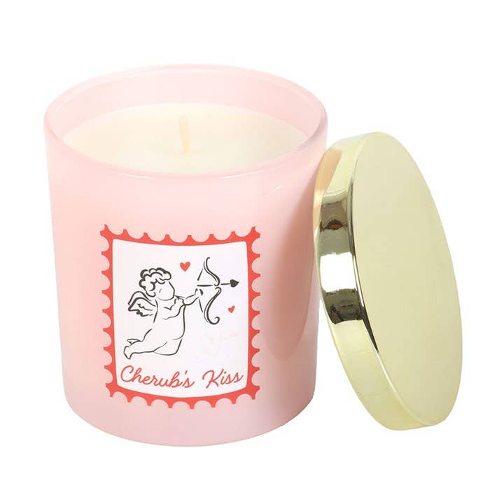 Bougie de la Saint-Valentin Passionberry Pêche Baiser de Chérubin
