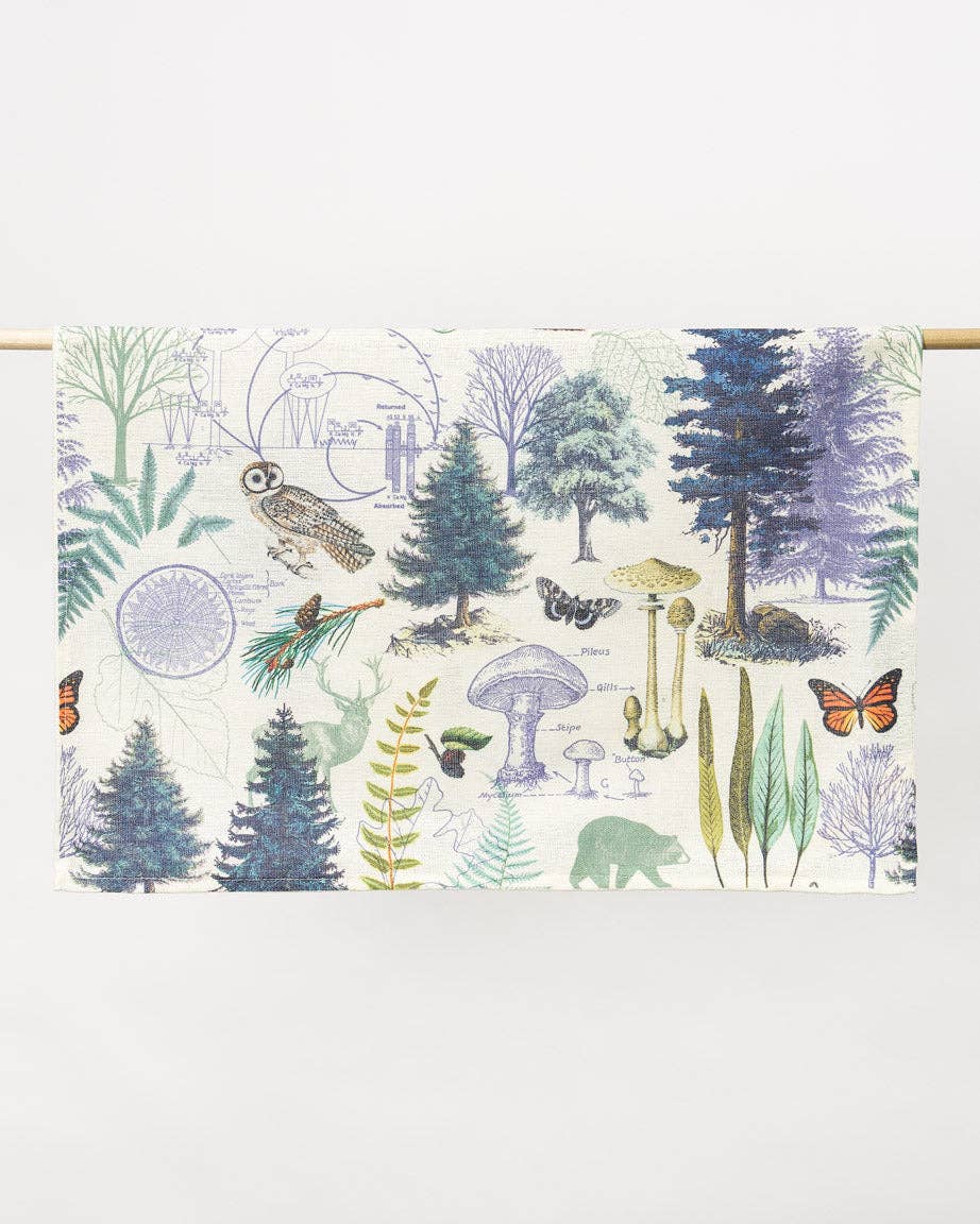 Oggetto regalo di design – Torchon Forêt de Woodland – produit scientifique Cognitive Surplus EU, vue 2