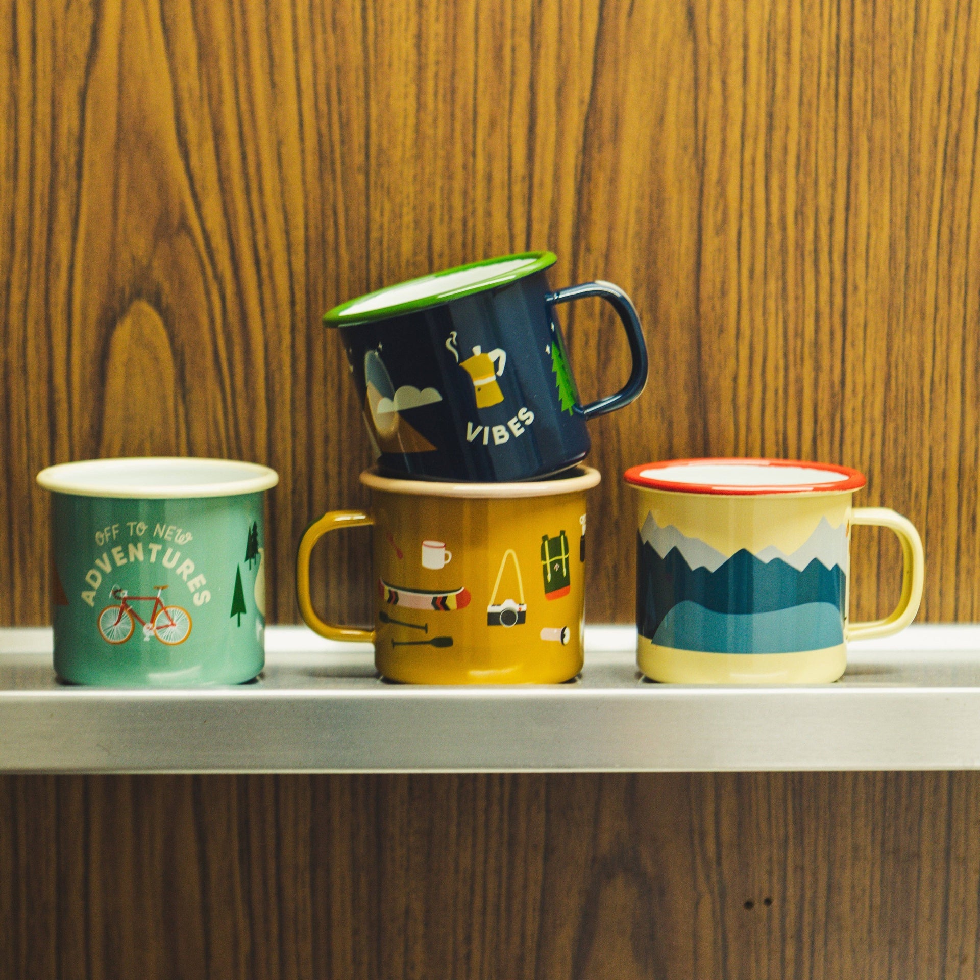 Tasse en émail “Bike Adventure” | Design e regali originali