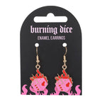 Boucles d'oreilles Dés en feu