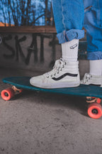 Chaussettes skateboard Charles brodées main