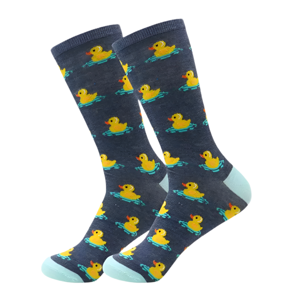 chaussettes canard jaune flottant mrcol