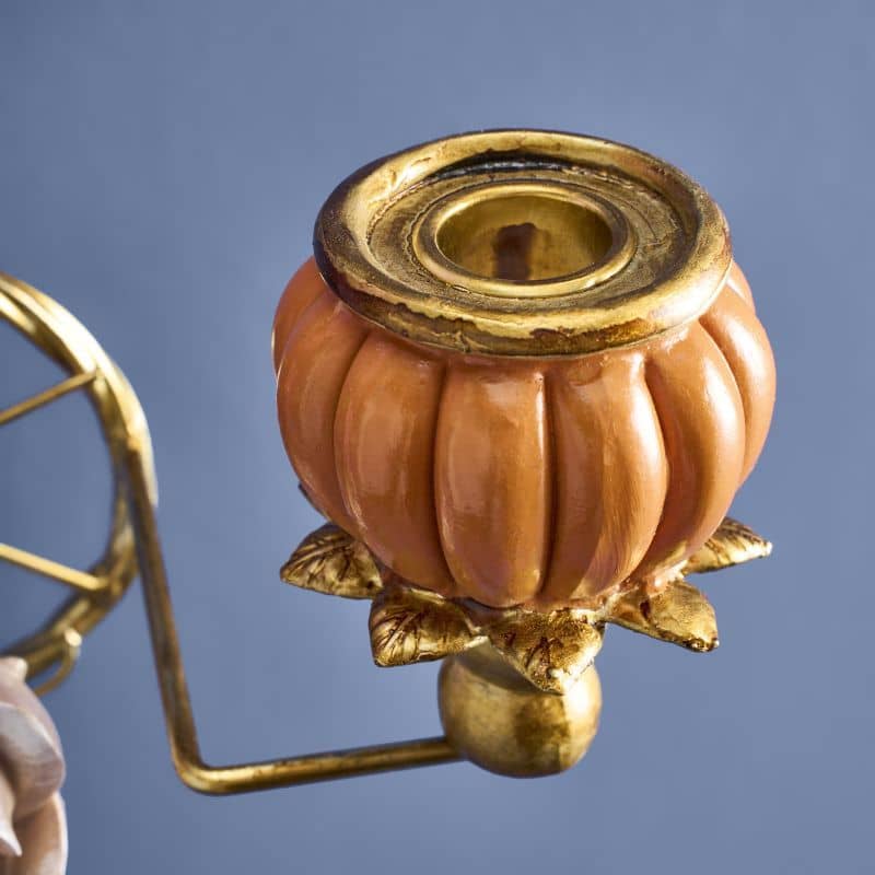 Applique Perroquet orange/rose