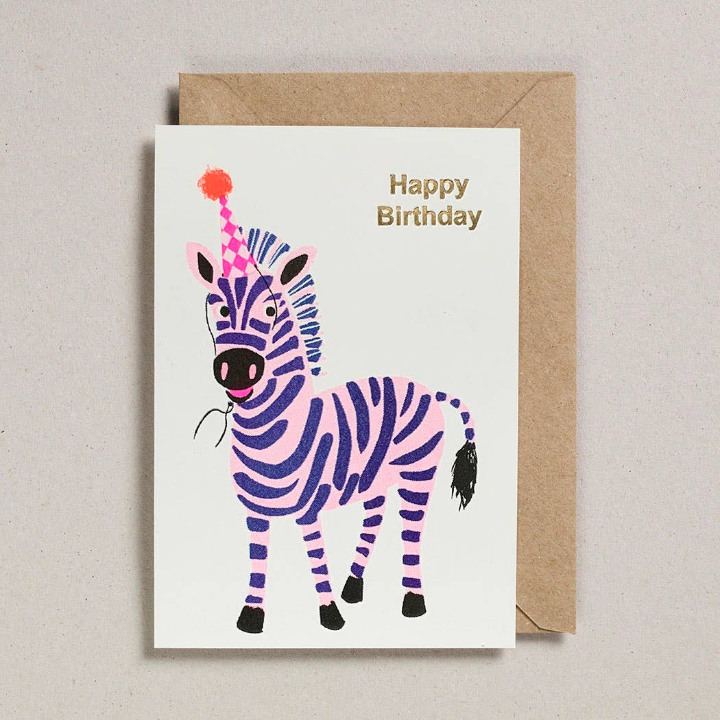 carte danniversaire zebre petra boase ltd 