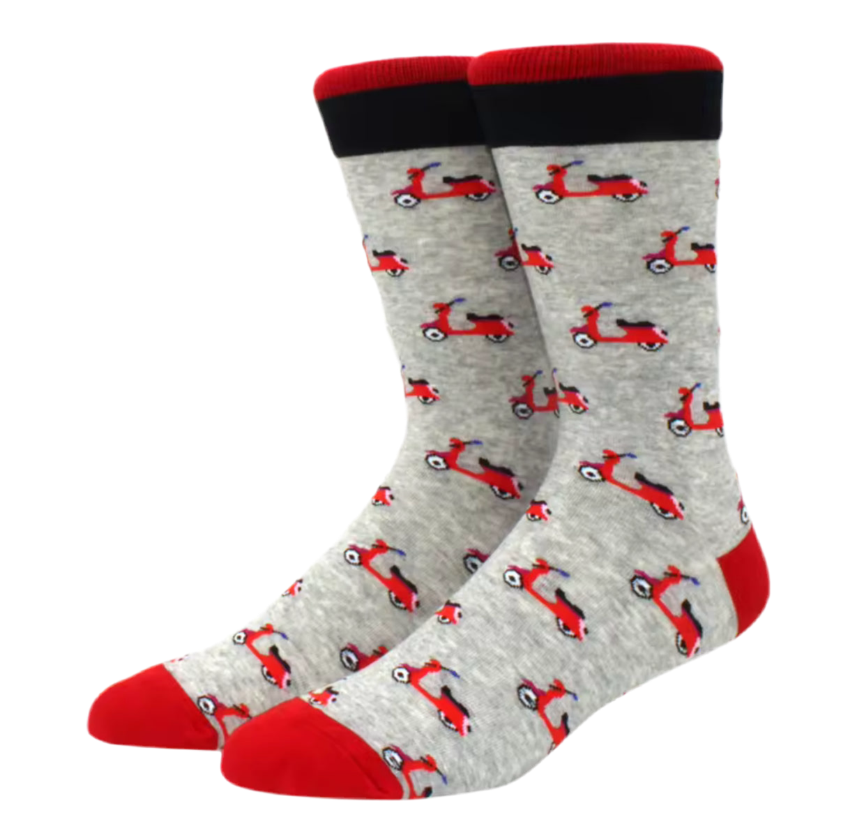chaussettes scooters rouges retro mrcol SOX VHCL 003 23210828