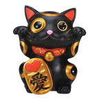 Black Lucky Cat Figurine