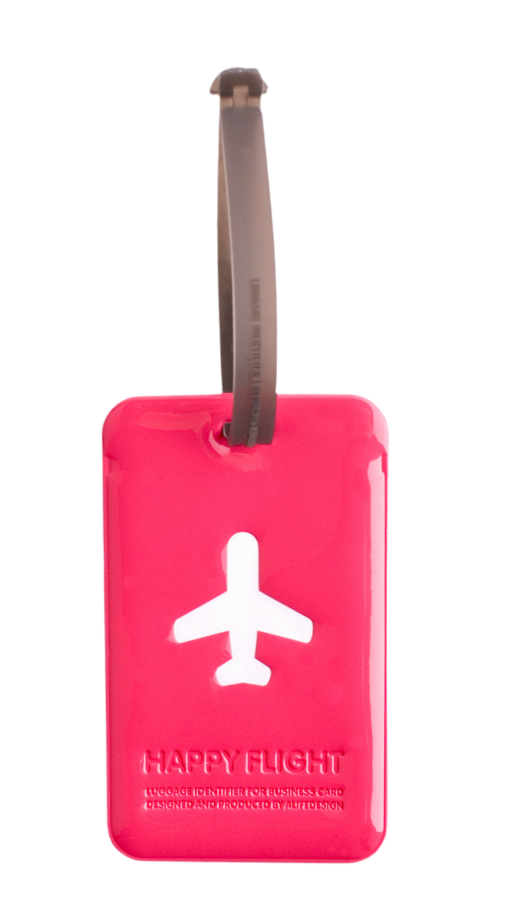 Etiquette de bagage rectangle