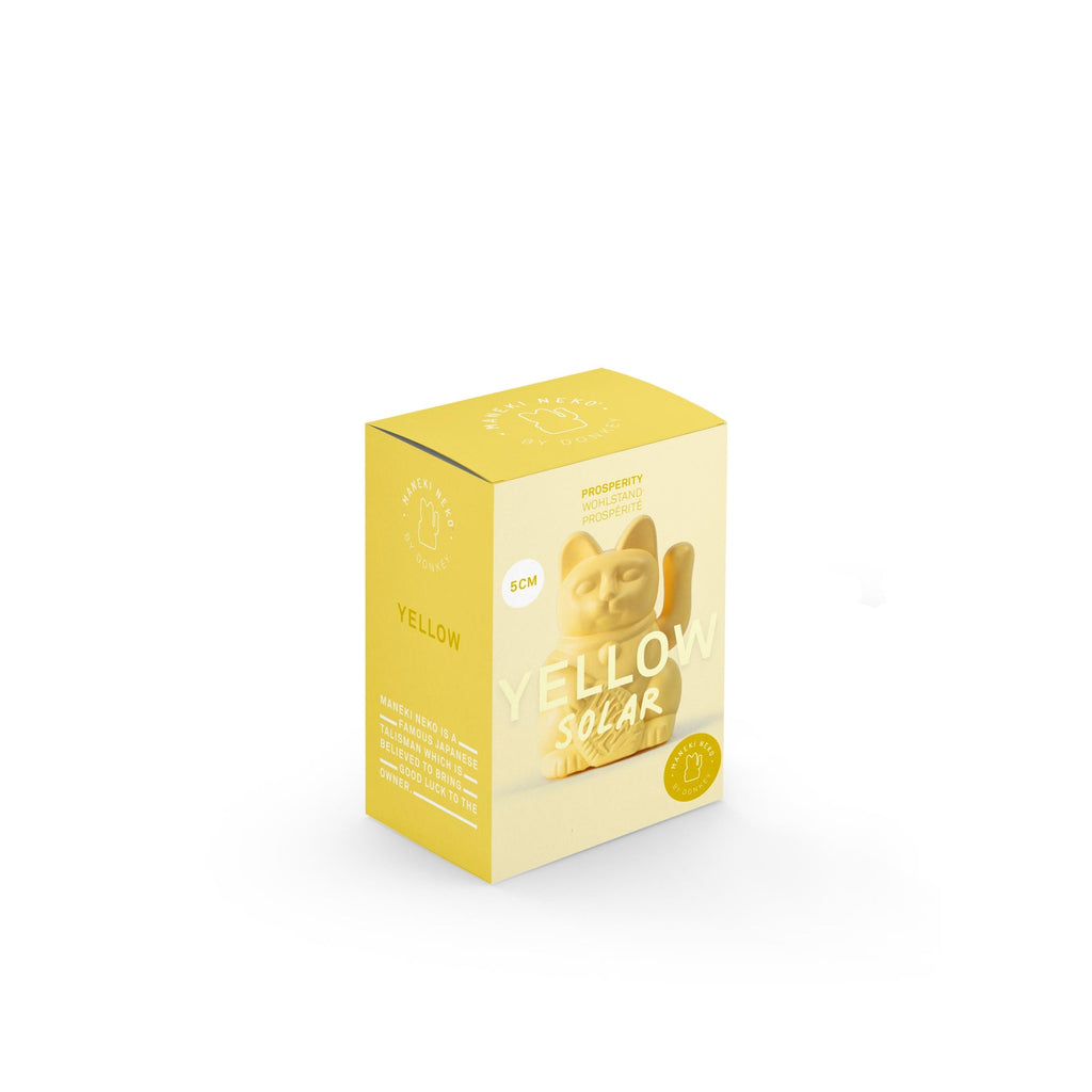 Mini Chat Chanceux Jaune Solaire | Objetos de diseño y regalos originales