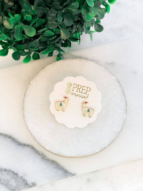 Boucles d'oreilles Lama de Noël | Objetos de diseño y regalos originales