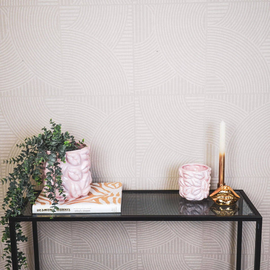 Topf – Kisses – Keramik – Hellrosa – 11 x 11 x 11,5 cm